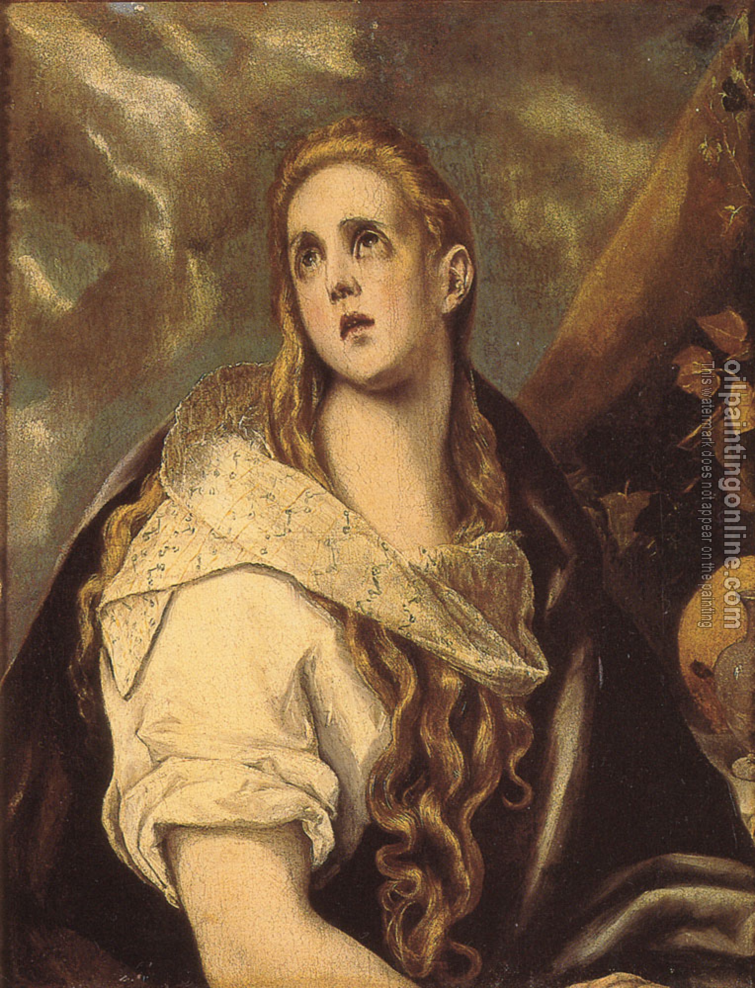 Greco, El - The Penitent Magdalene